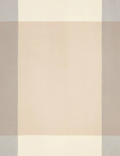 BIEDERLACK Plaid laine mérinos Béryl - Ecru - 150 x 200 cm