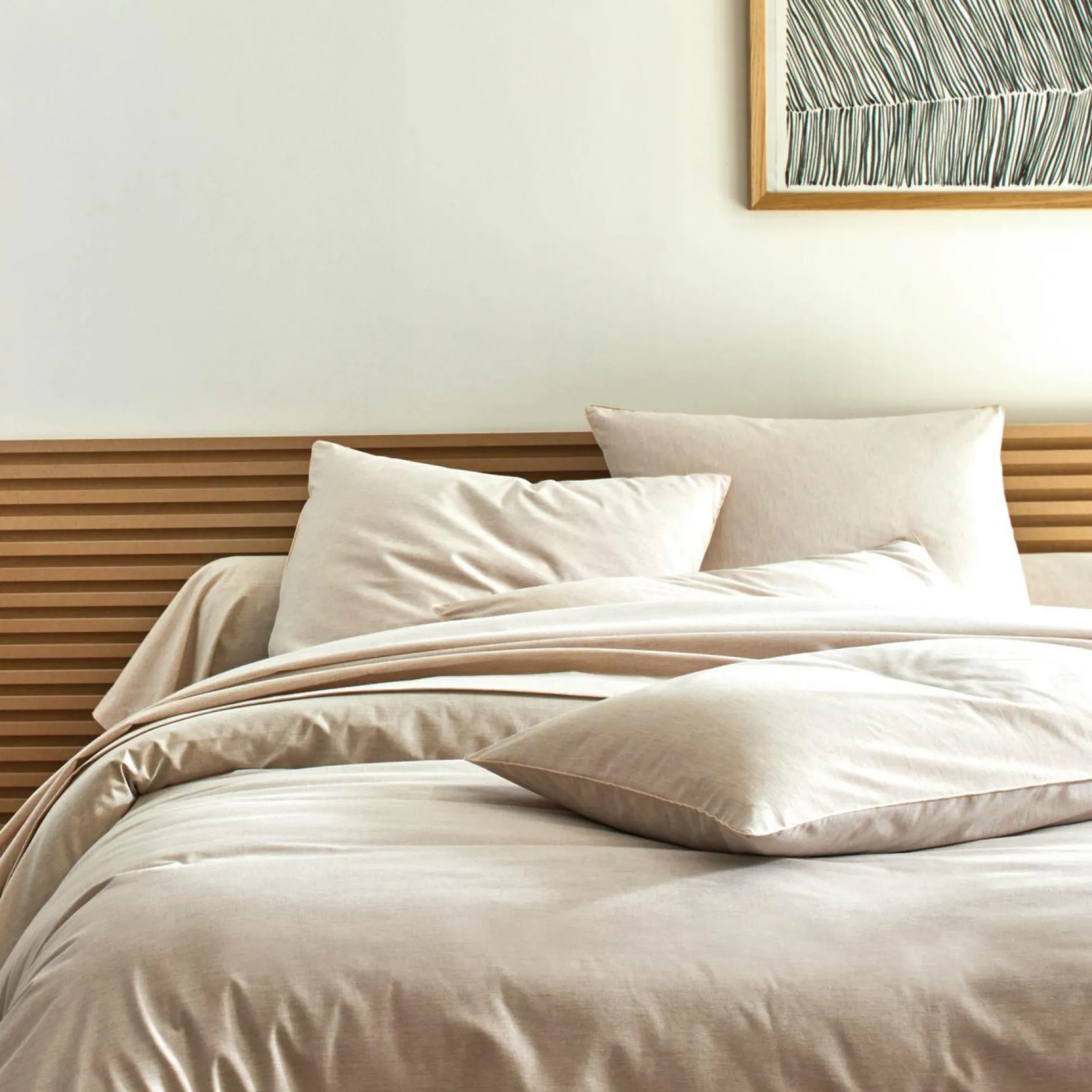 BLANC DES VOSGES Drap coton bio et recylé Ressources - Lin - 240 x 300 cm