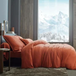 BLANC DES VOSGES Drap gaze de coton Cosy - Tomette - 240 x 300 cm