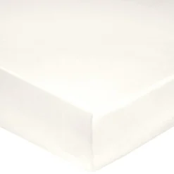 BLANC DES VOSGES Drap housse Satin - Naturel - 140 x 190 cm