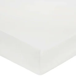 BLANC DES VOSGES Drap housse Satin - Blanc - 140 x 190 cm