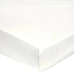 BLANC DES VOSGES Drap housse percale lavée Bohème - Blanc - 140 x 190 cm