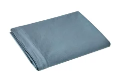 BLANC DES VOSGES Drap percale lavée Bohème - Orage - 280 x 310 cm
