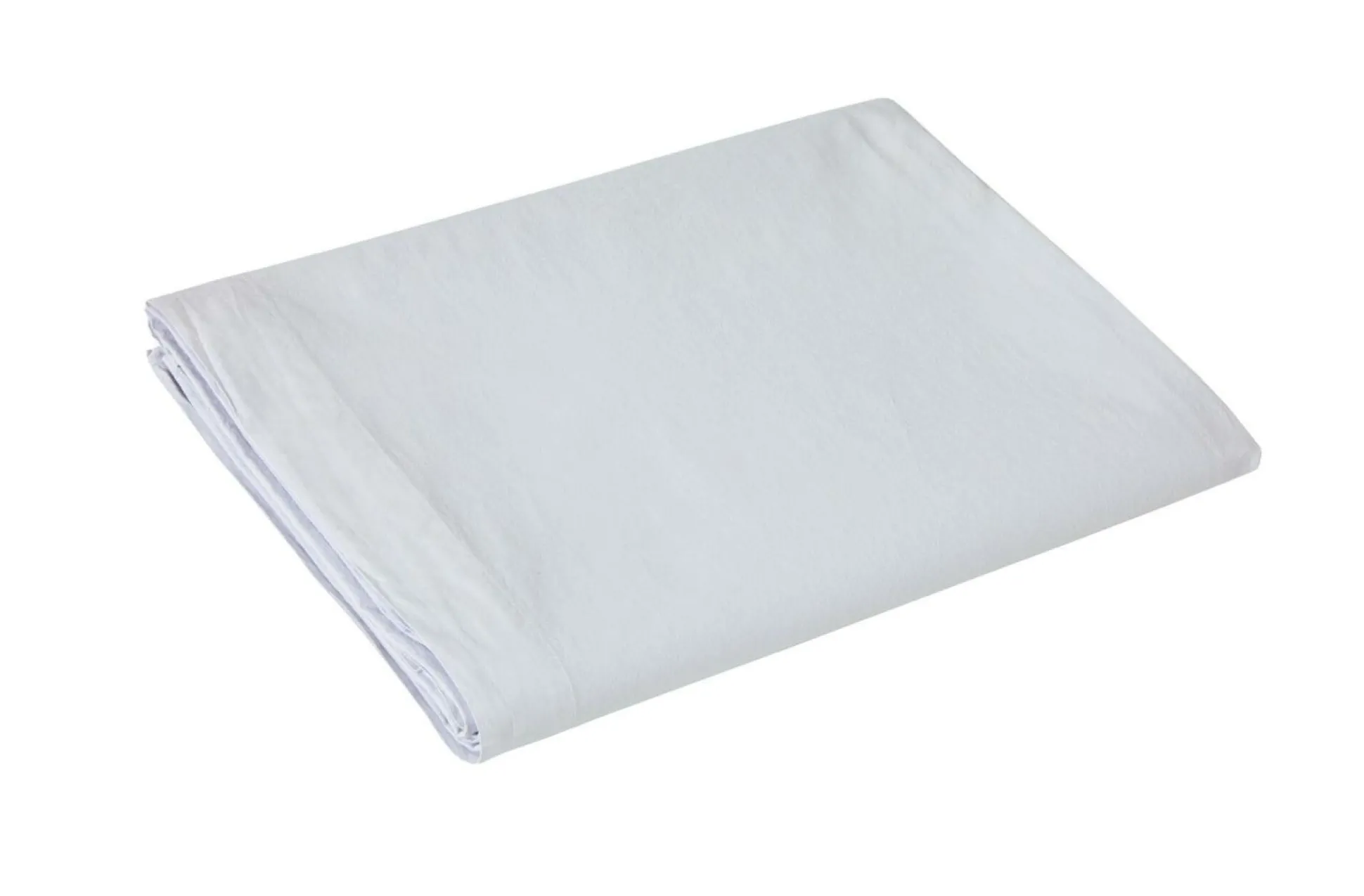 BLANC DES VOSGES Drap percale lavée Bohème - Perle - 240 x 300 cm