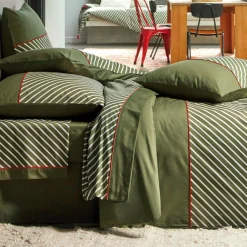 BLANC DES VOSGES Drap plat Iconic - Mousse - 240 x 300 cm