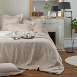 BLANC DES VOSGES Drap satin Divine - Chanvre - 240 x 300 cm