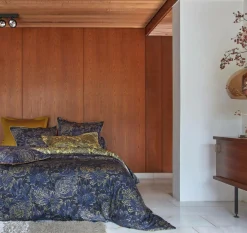 BLANC DES VOSGES Drap satin Elixir - Indigo - 180 x 290 cm