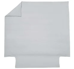 BLANC DES VOSGES Housse de couette percale lavée Bohème - Perle - 140 x 200 cm