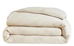 BLANC DES VOSGES Housse de couette gaze de coton Cosy - Désert - 140 x 200 cm