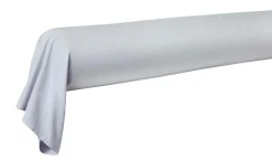 BLANC DES VOSGES Taie de traversin percale lavée Bohème - Perle - Taie de traversin 45 x 230 cm