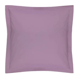BLANC DES VOSGES Taie d'oreiller Coton - Prune - Taie d'oreiller 50 x 73 cm