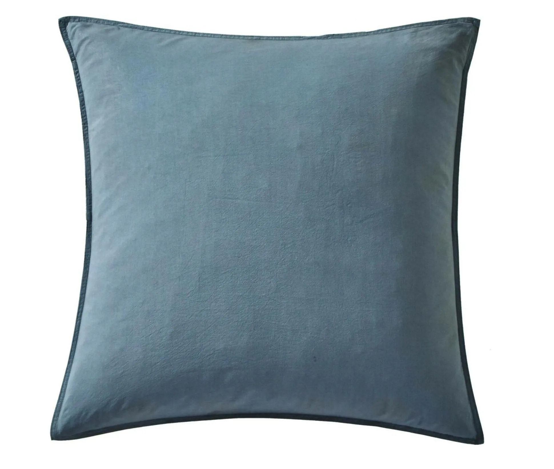 BLANC DES VOSGES Taie d'oreiller percale lavée Bohème - Orage - Taie d'oreiller 65 x 65 cm