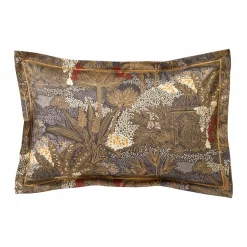BLANC DES VOSGES Taie d'oreiller satin de coton Jardins de Babylone - 50 x 75 cm