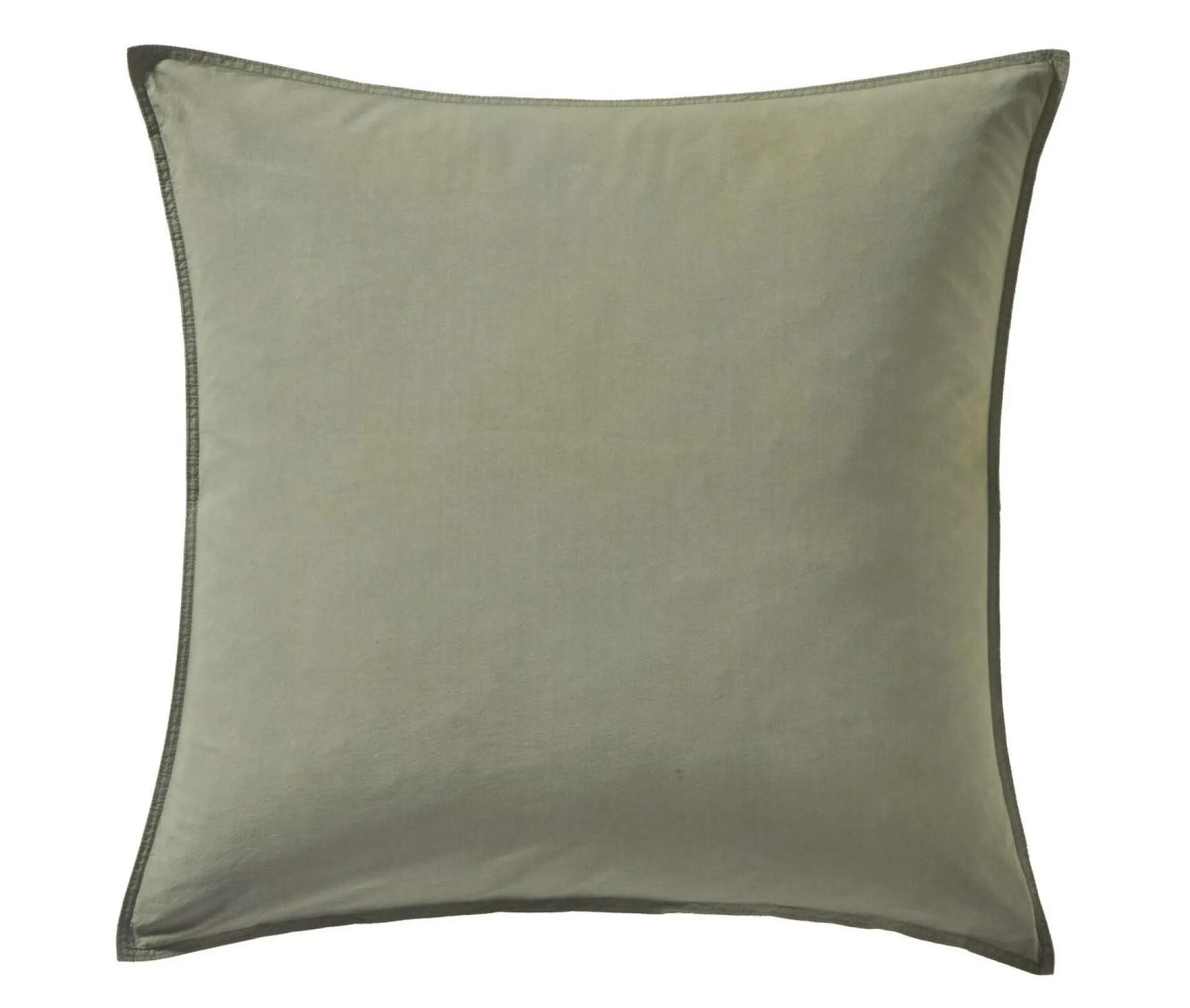 BLANC DES VOSGES Taie d'oreiller percale lavée Bohème - Toundra - Taie d'oreiller 65 x 65 cm