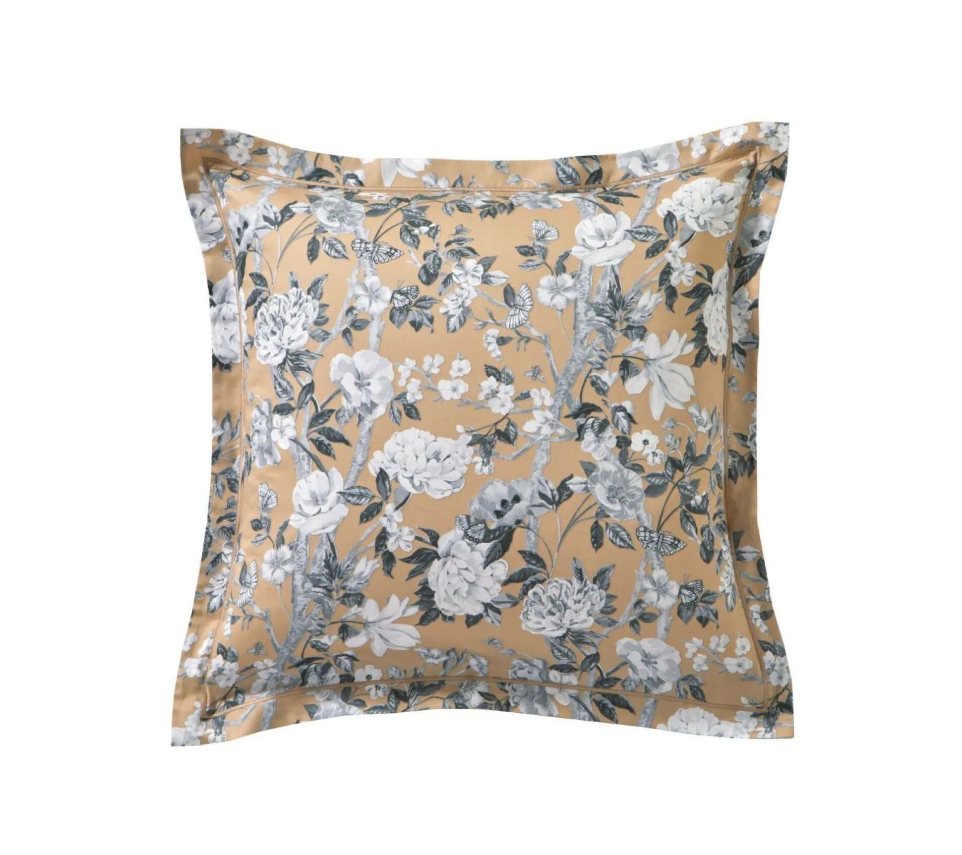 BLANC DES VOSGES Taie d'oreiller satin Impérial - Chanvre - 65 x 65 cm