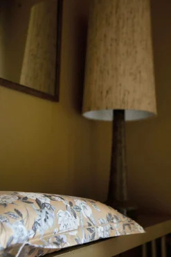 BLANC DES VOSGES Taie d'oreiller satin Impérial - Chanvre - 65 x 65 cm