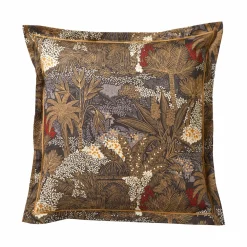 BLANC DES VOSGES Taie d'oreiller satin de coton Jardins de Babylone - 65 x 65 cm