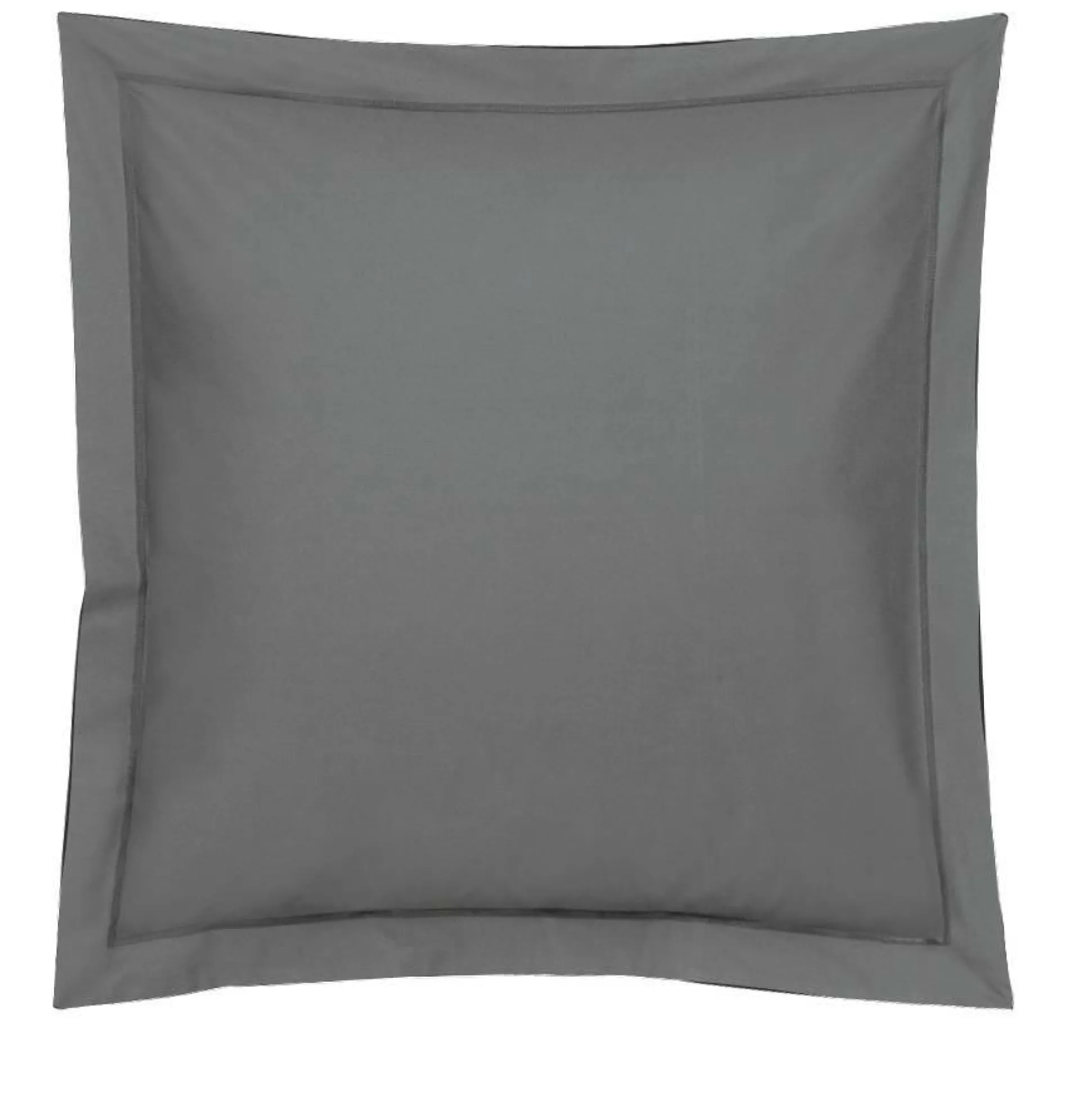 BLANC DES VOSGES Taie d'oreiller Coton - Fusain - Taie d'oreiller 50 x 73 cm
