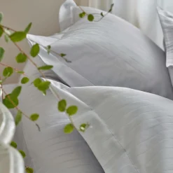 BLANC DES VOSGES Taie d'oreiller satin Divine - Métal - Taie d'oreiller 65 x 65 cm