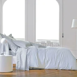 BLANC DES VOSGES Taie d'oreiller satin Divine - Métal - Taie d'oreiller 65 x 65 cm