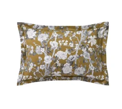 BLANC DES VOSGES Taie d'oreiller satin Impérial - Olive - 50 x 75 cm