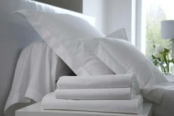 BLANC DES VOSGES Taie d'oreiller Satin - Blanc - Taie d'oreiller 50 x 73 cm