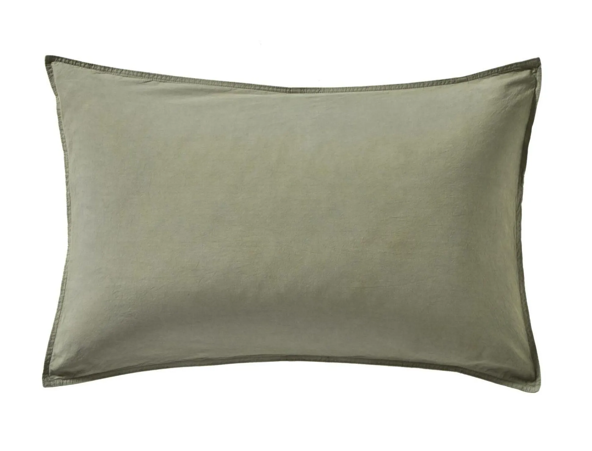 BLANC DES VOSGES Taie d'oreiller percale lavée Bohème - Toundra - Taie d'oreiller 50 x 75 cm