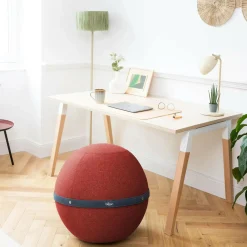 BLOON PARIS Siège ballon dynamique tissu chiné - Rouge Carmin - Taille XL