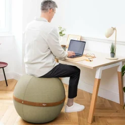 BLOON PARIS Siège ballon dynamique tissu chiné - Vert Pistache - Taille XL