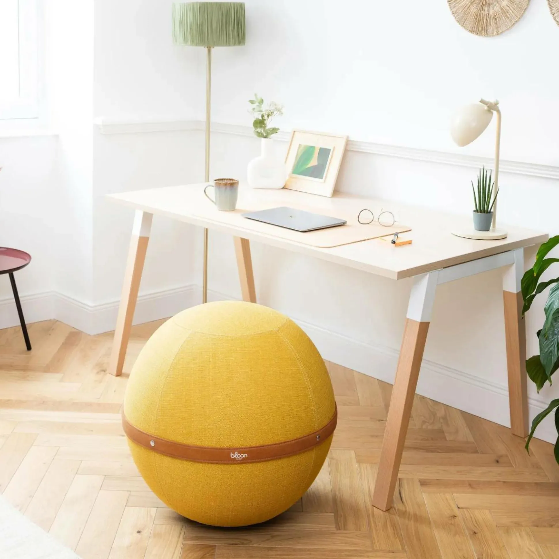 BLOON PARIS Siège ballon dynamique tissu chiné - Jaune - Taille XL