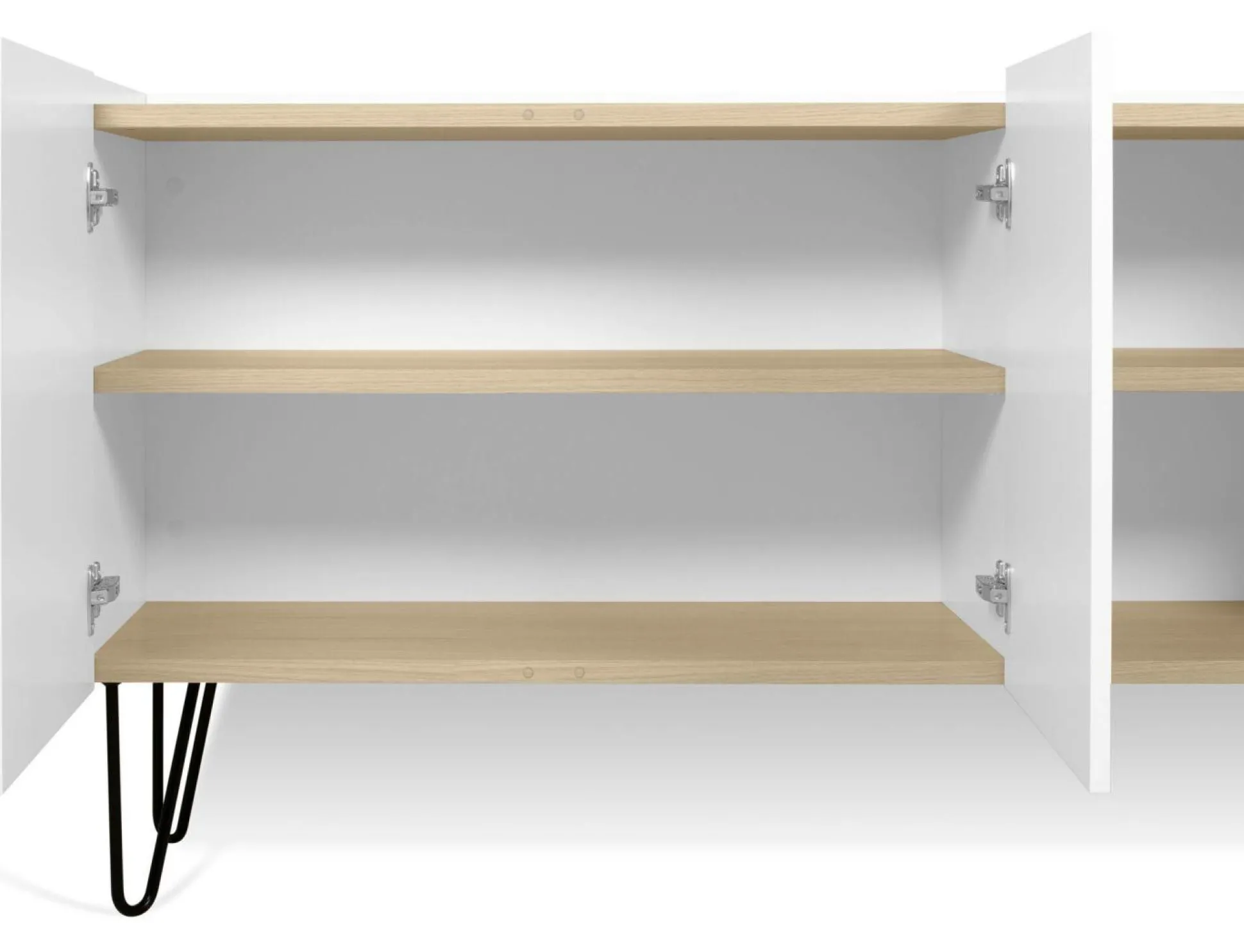 Buffet 3 portes Nina - Blanc