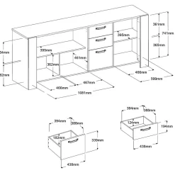 Buffet 3 portes Pippa