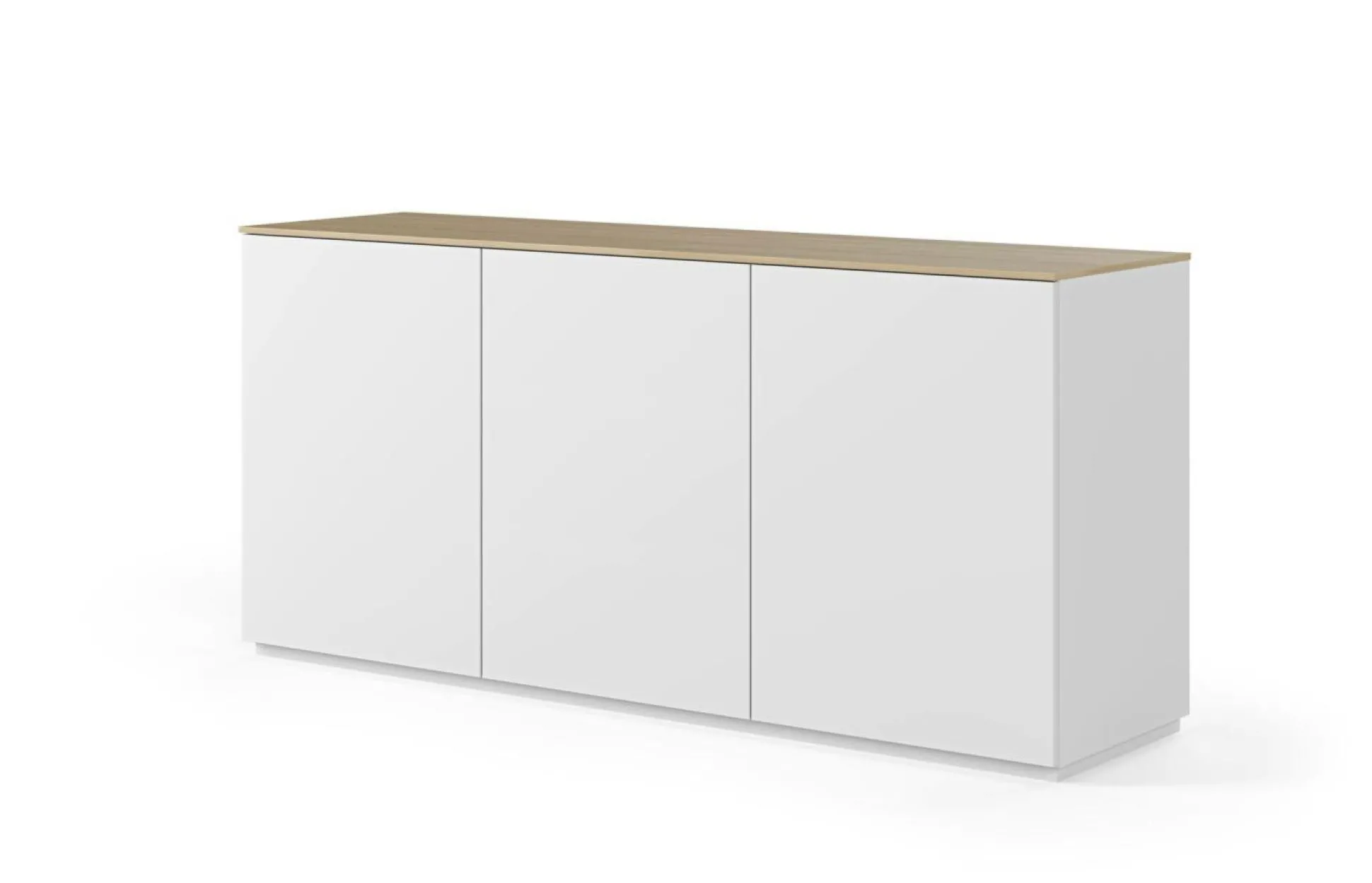 Buffet 3 portes Tilda - Chêne/Blanc