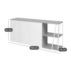 Buffet Albi - Chêne/Noir