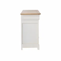 Buffet bois massif 3 portes 3 tiroirs Embellie - Blanc