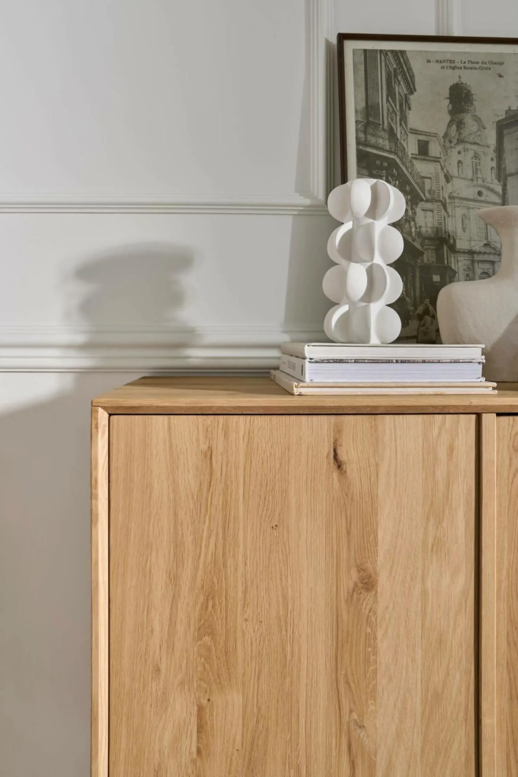 Buffet chêne massif 4 portes 3 tiroirs Charles