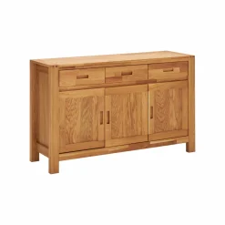 Buffet chêne massif 3 portes 3 tiroirs Luminescence