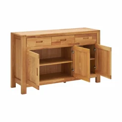 Buffet chêne massif 3 portes 3 tiroirs Luminescence