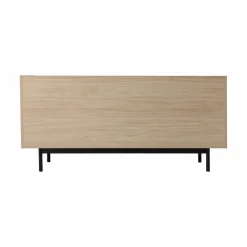 Buffet décor bois pieds métal 3 portes Mila