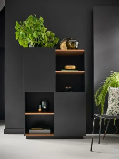 Buffet haut Nina - Noyer/Noir