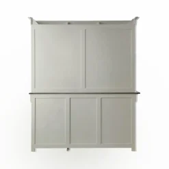 Buffet vaisselier bois massif 6 portes 3 tiroirs Embellie - Grège