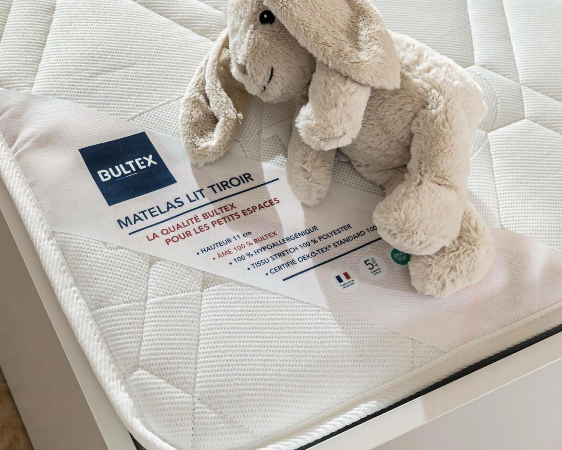 BULTEX Matelas mousse 11 cm pour lit gigogne - 80 x 190 cm