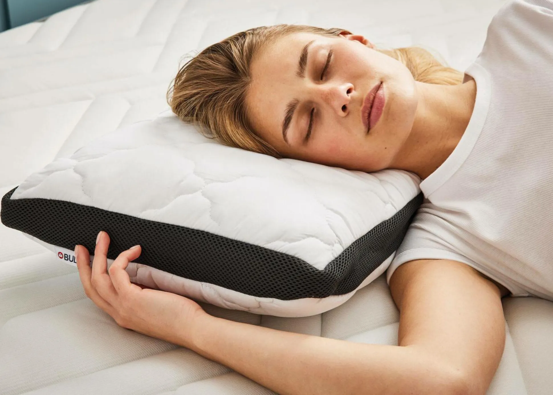 BULTEX Oreiller ferme en mousse à mémoire de forme Spécial Cervicales - 60 x 60 cm