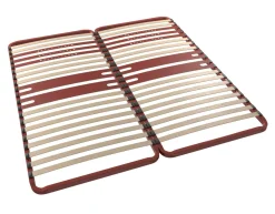 BULTEX Sommier cadre métal à lattes 5 zones 4 cm Morpho - 2 x 80 x 200 cm