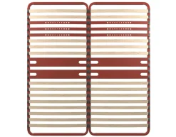 BULTEX Sommier cadre métal à lattes 5 zones 4 cm Morpho - 2 x 80 x 200 cm