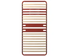 BULTEX Sommier cadre métal à lattes 5 zones 4 cm Morpho - 90 x 200 cm