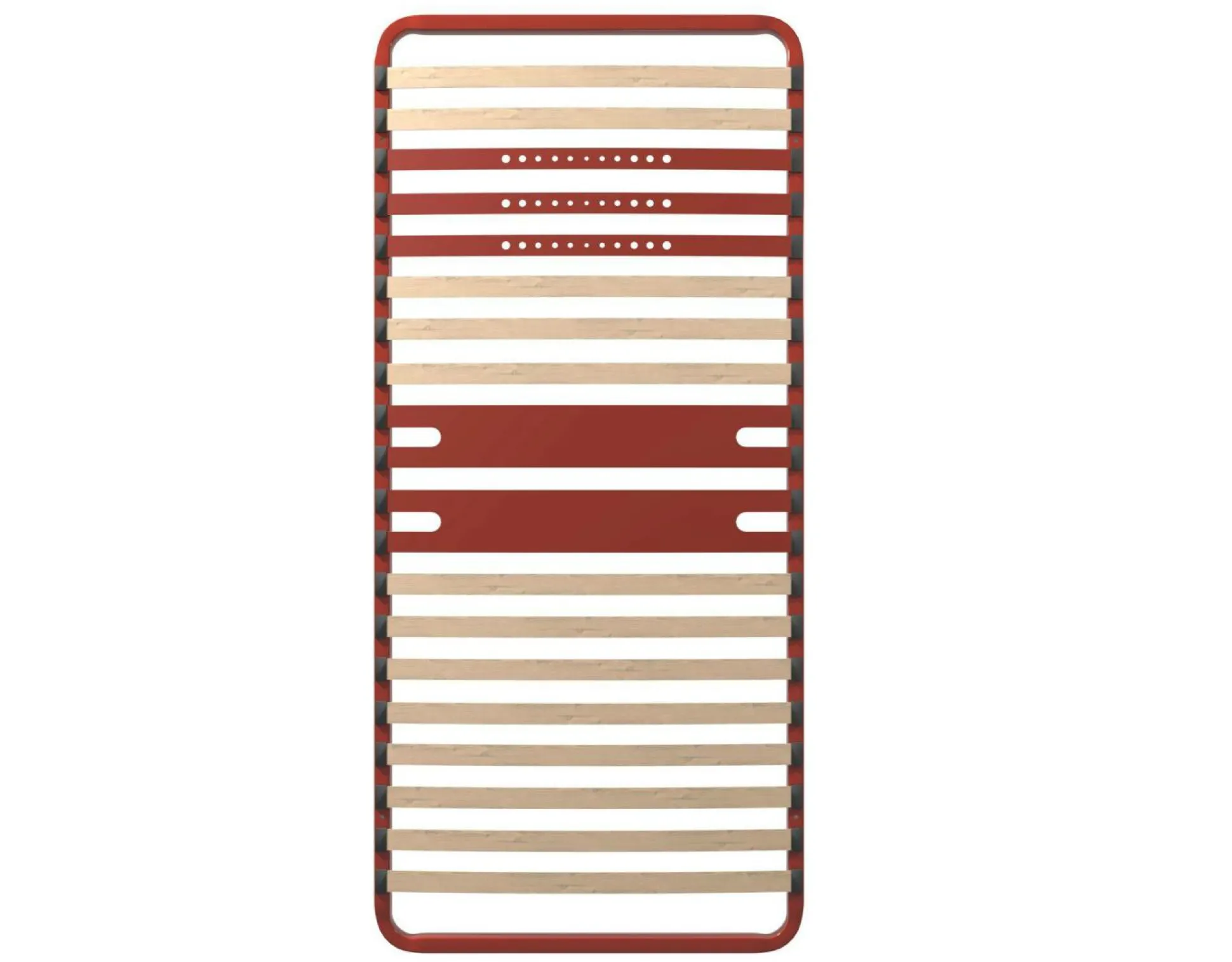 BULTEX Sommier cadre métal à lattes 5 zones 4 cm Morpho - 90 x 200 cm