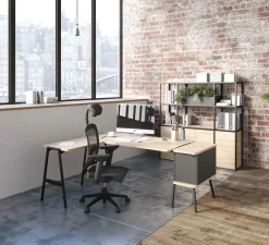 BURONOMIC Bibliothèque 3 portes Alto