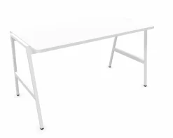 BURONOMIC Bureau Alto - Blanc / Pieds Blancs - 140 x 70 cm