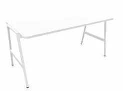 BURONOMIC Bureau Alto - Blanc / Pieds Blancs - 160 x 80 cm